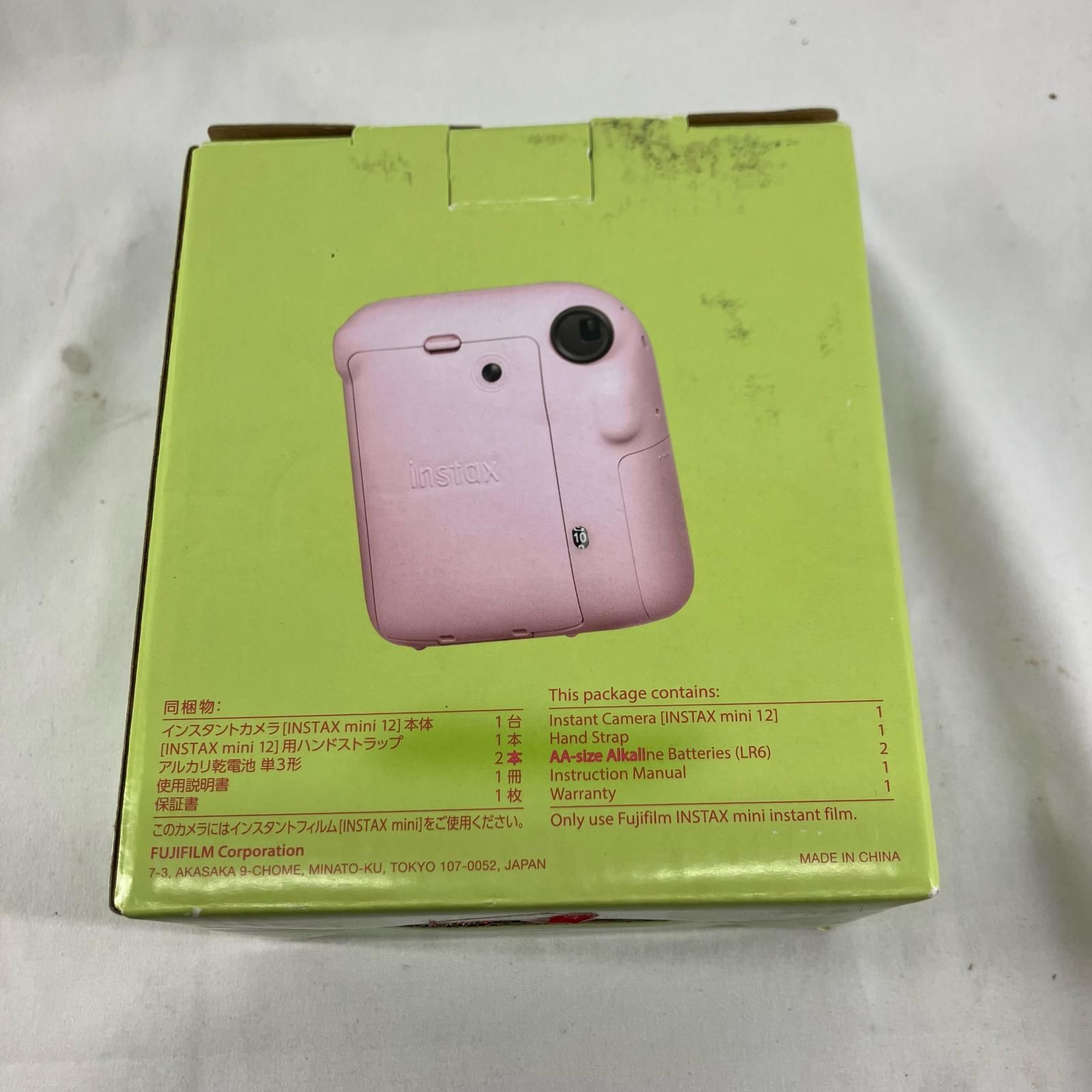  フジフィルム instax mini 12 インスタントカメラ本体 インスタントカメラ