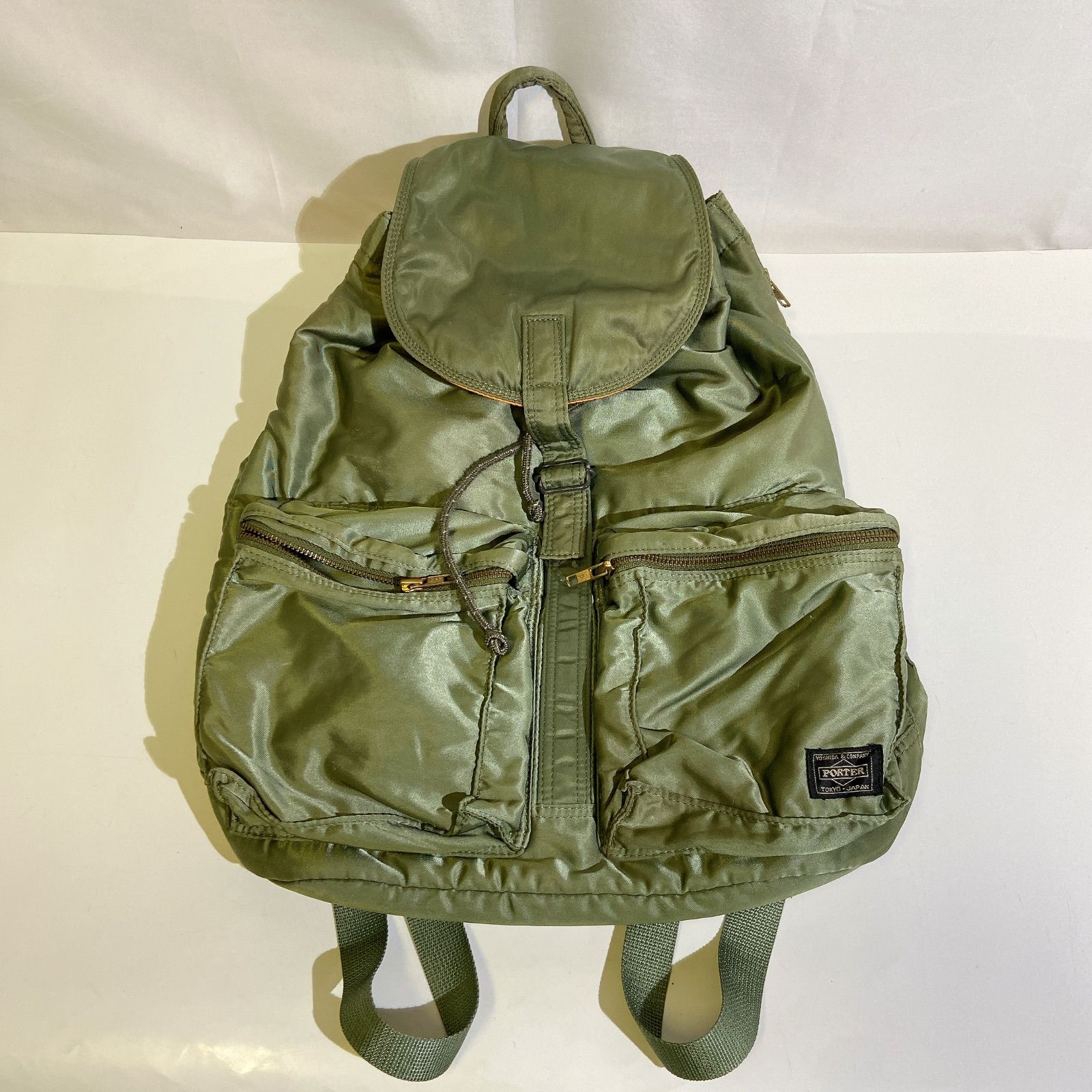 PORTER ポーター タンカー リュックサック バックパック グリーンxオレンジ メンズ レディース アウトドア