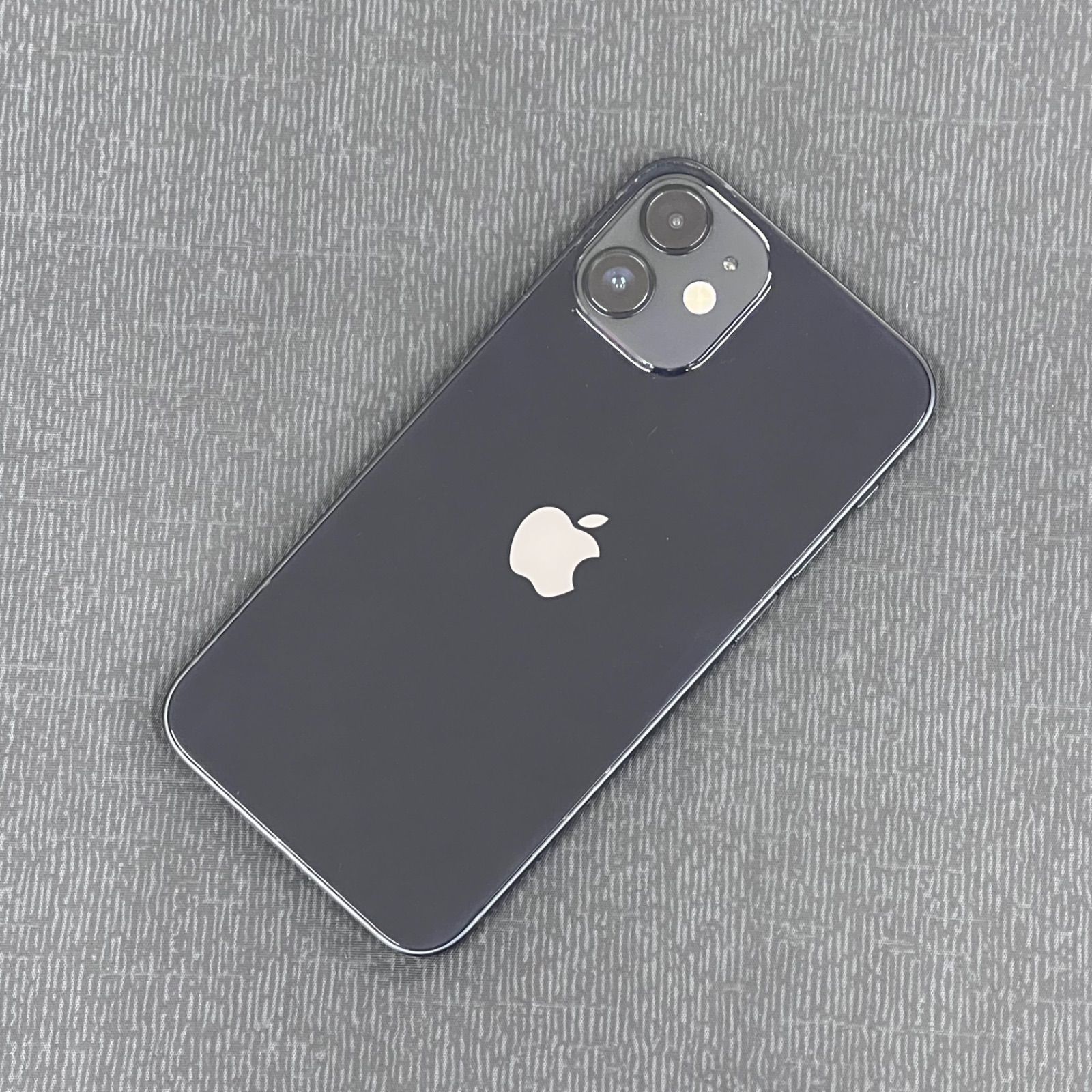 新品ケース付iPhone 12mini ブラック iPhone 12 mini Apple アップル 純正 レザーケース・ブラック 新品