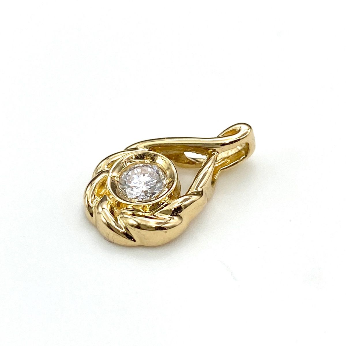 メレダイヤ ペンダントトップ YG イエローゴールド ペンダントトップ K18 ダイヤモンド レディース