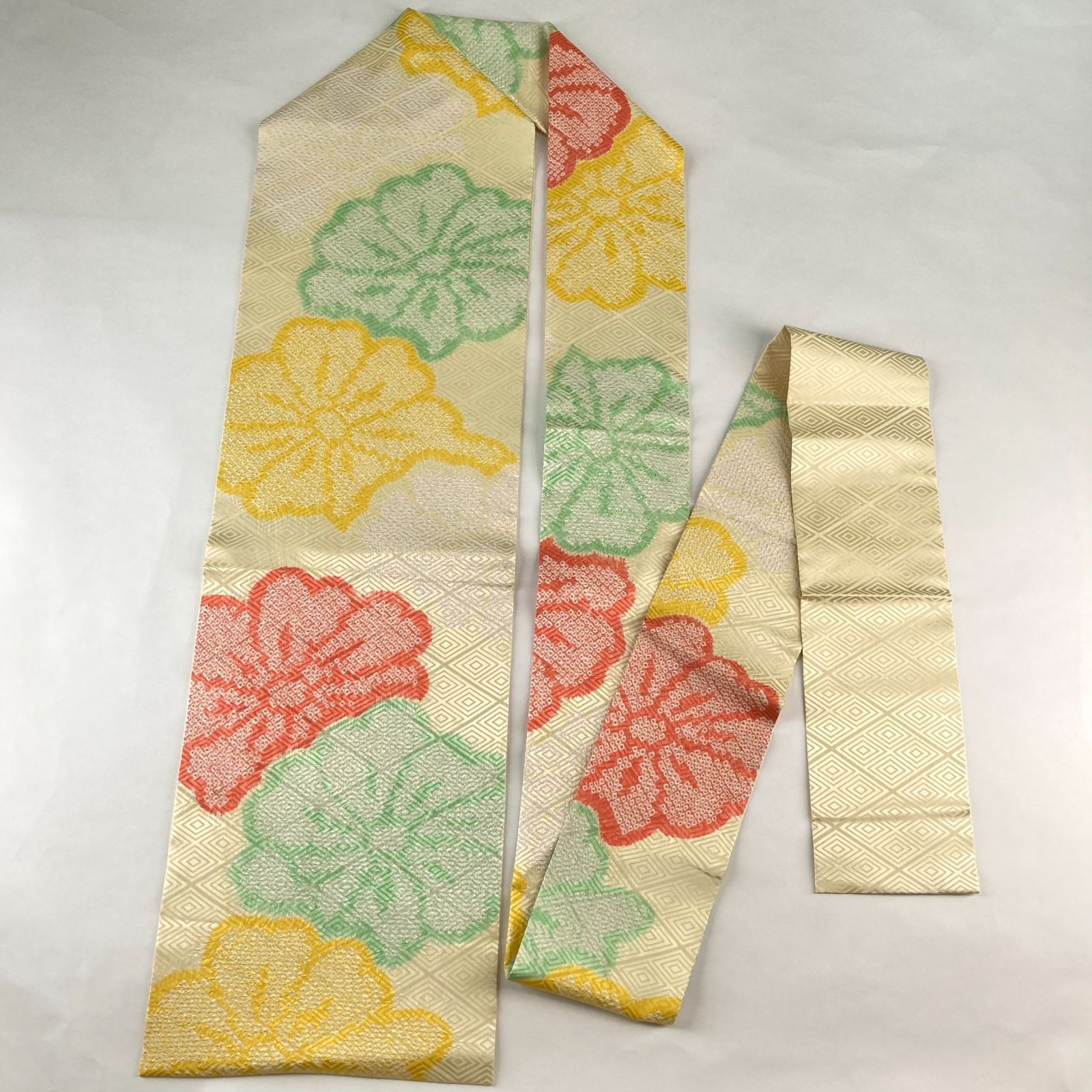 未着用 名古屋帯 南天 くすみカラー 着物 084a p 帯｜千成堂着物