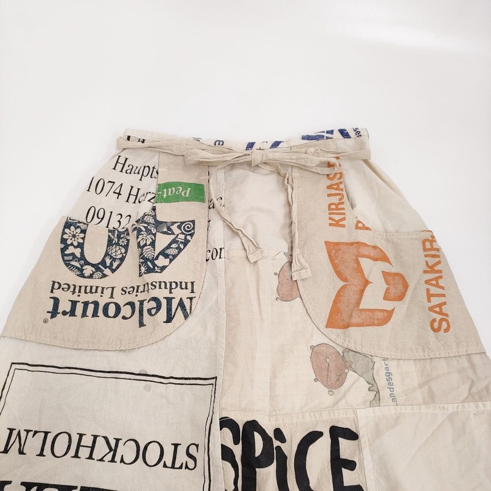 TIGRE BROCANTE プリントトートMIXラウンドポケットリボンスカート リメイク 25SS ベージュ レディース ティグルブロカンテ 5-0902M GULLKHAN_COM