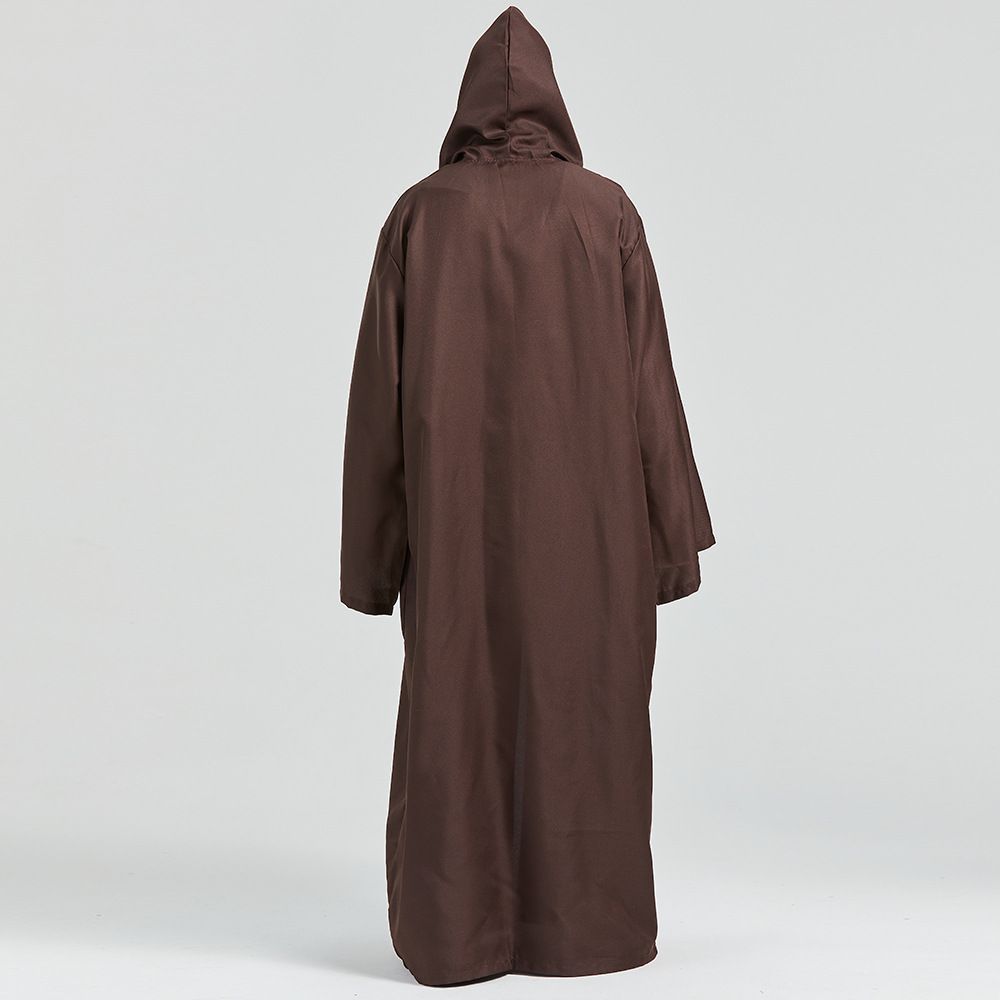 スターウォーズコスプレ衣装オビ=ワンケノービスエード生地ジェダイ