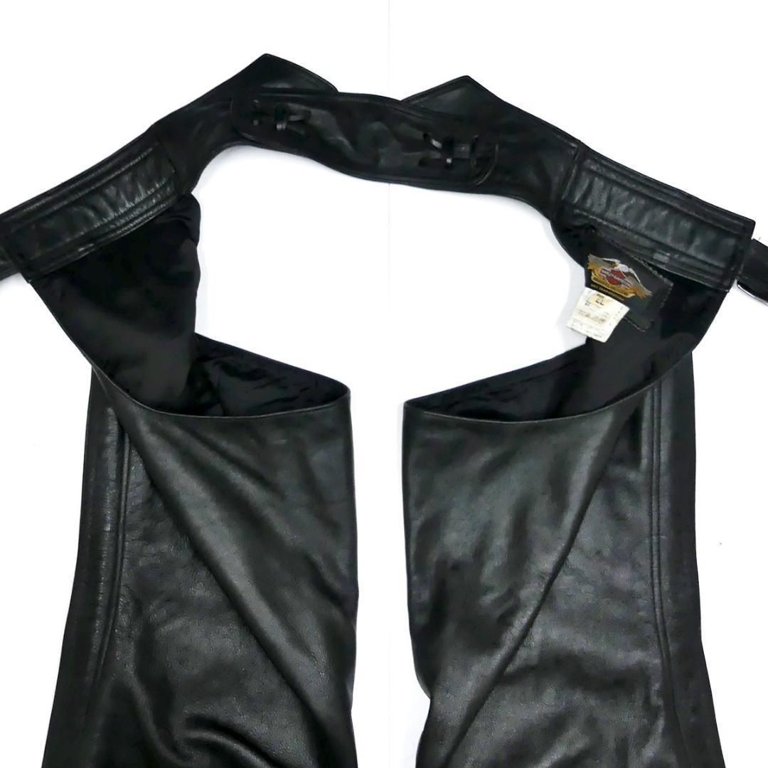 ハーレーダビッドソン　レザーチャップス レザーパンツ　バイカーUSA製　サイズS 人気】Harley Davidson ハーレーダビッドソン レザーチャップス レザー