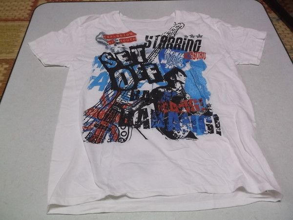 SOPHIA　ビンテージTシャツ　未使用　松岡充　ソフィア　1999年 激レア】サイン入 SOPHIA ソフィア 松岡充 Tシャツ S オレンジ