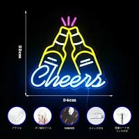 Cheers 乾杯 ネオンサイン ビール LED ネオンライト インテリア USB