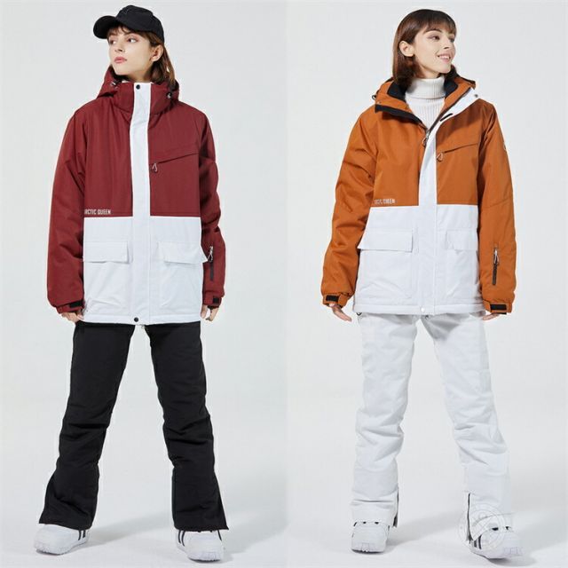 種類194:雪山+グレー/XL スキーウェア メンズ レディース 上下セット 大きいサイズ スノーボードウェア スノボウェア スノーウェア ジャケット  パンツ 撥水 保温 防寒ウェア セットアップ ボードウェア スノーボード スノボー スキー スノボーウェア - ウェア(男性用)