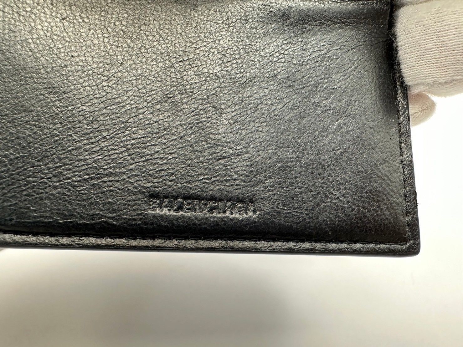 中古】限定価格 バレンシアガ BALENCIAGA 財布 三つ折り ミニ財布 CASH