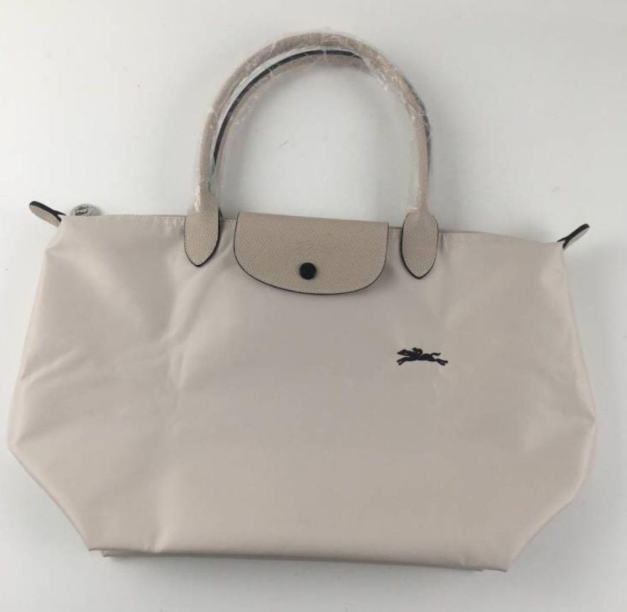 LONGCHAMP Mサイズ ロンシャン ル プリアージュ トートバッグ ホワイト 