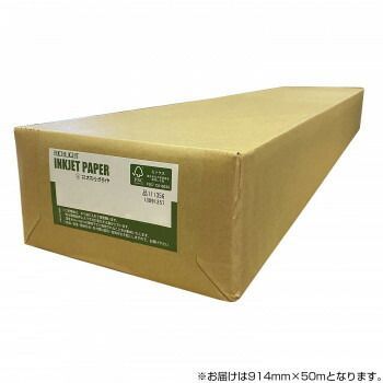 オストリッチダイヤ RJEFモノクロ用再生紙エコノミータイプ 914mm×50m 2本入 1箱 RJEF-36