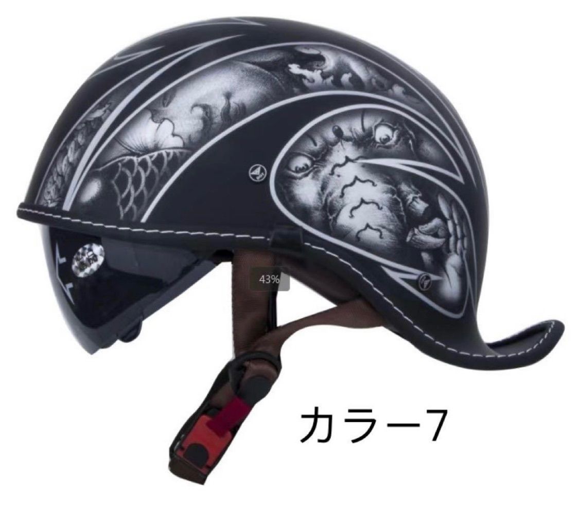期間 内蔵レンズハーレー トレロヘルメット ハーフヘルメット半キャップ ダックテールM〜XL 高品質