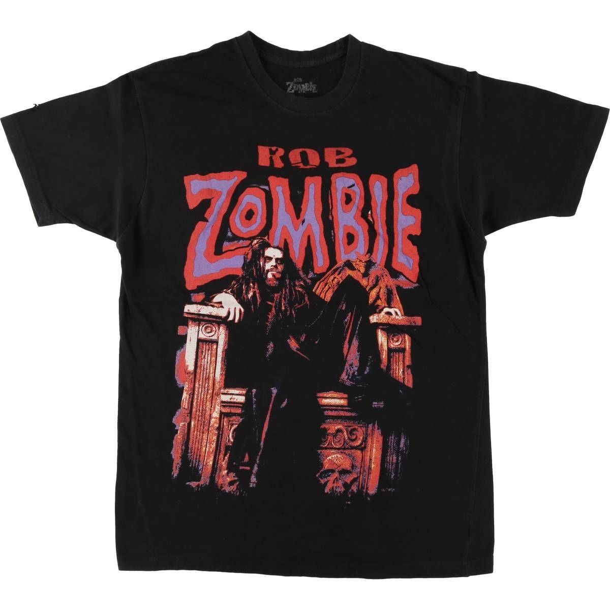 古着 Rob Zombie ロブゾンビ バンドTシャツ バンT メンズL相当
