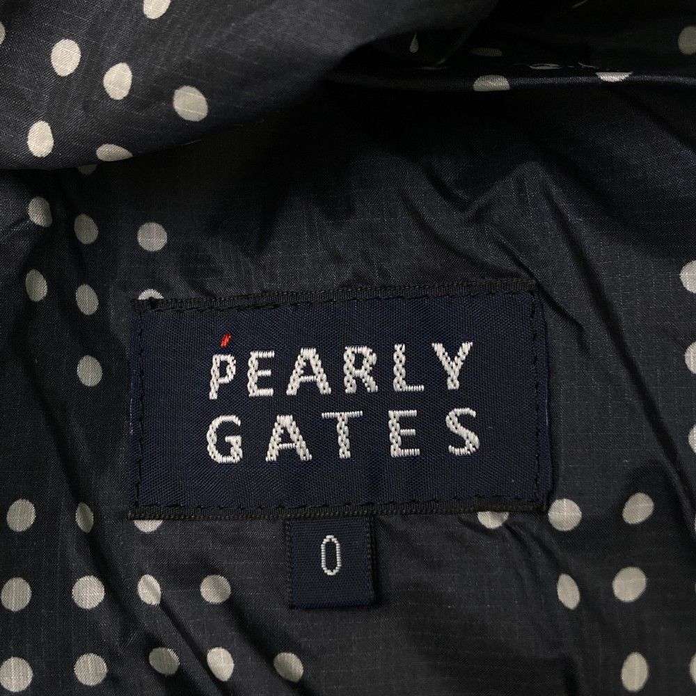 サイズ：0 PEARLY GATES パーリーゲイツ  スニードジャック ナイロンプルオーバー 千鳥柄 ネイビー系 [240101433125] ゴルフウェア レディース ストスト サイズ：0 PEARLY GATES パーリーゲイツ スニードジャック