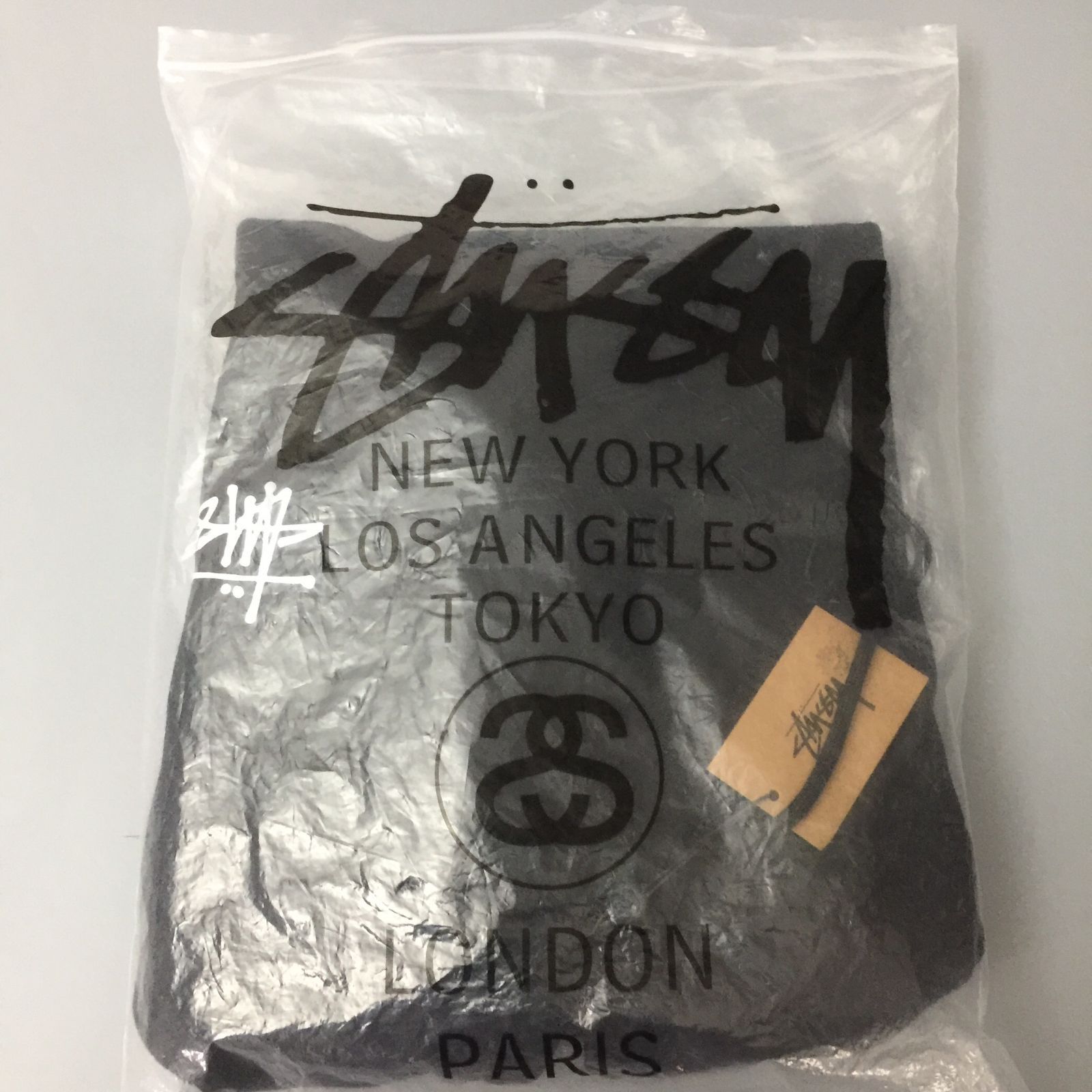 新品未使用 stussy パーカー Lサイズ ブラック 男女兼用 - メルカリ