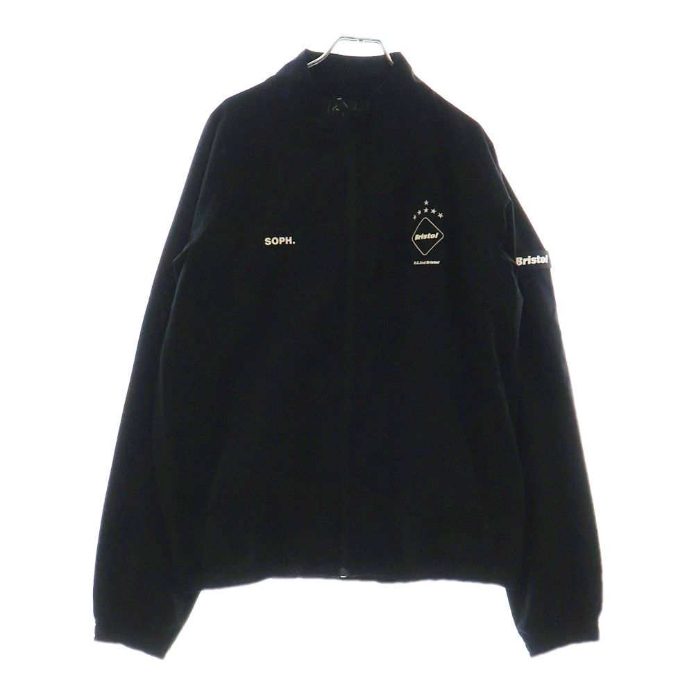 F.C.R.B.|F.C.Real Bristol|FCRB エフシーアールビー|エフシー ルブリストル 24SS TEAM TRACK JACKET フロントロゴ チーム ナイロン トラックジャケット ブラック FCRB-240019