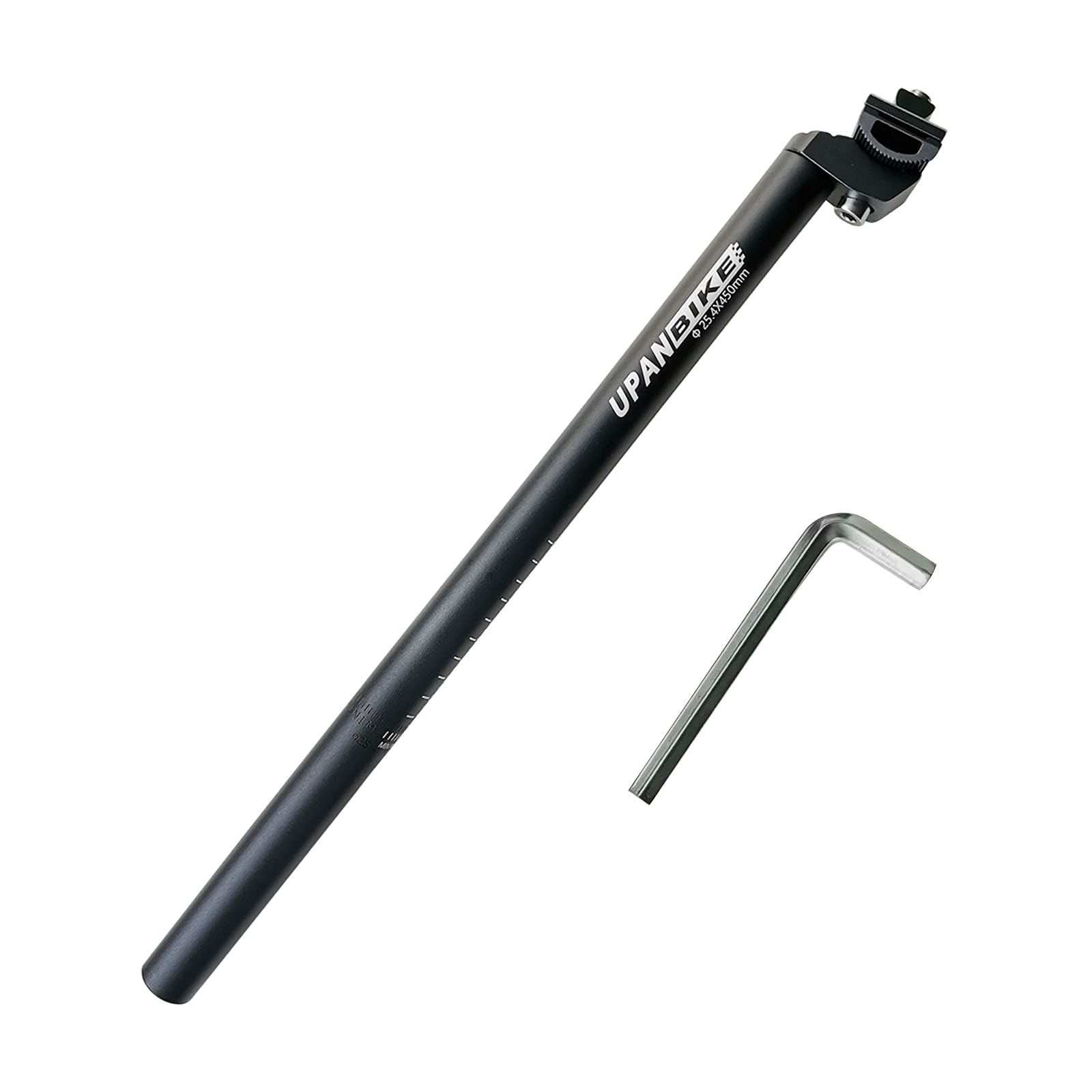 UPANBIKE 自転車シートポスト Φ25.4mm 27.2mm 28.6mm 30.4mm 30.9mm 31.6mm 45cm ロングマウンテンバイク ロードバイク シートポスト(25.4mm)