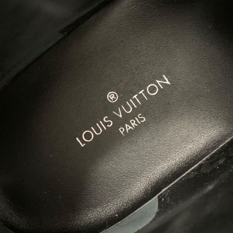 未使用 ルイヴィトン LOUIS VUITTON ラプソディライン モノグラム ブーツ ショートブーツ アンクルブーツ レザー ブラック ブラウン -  メルカリ