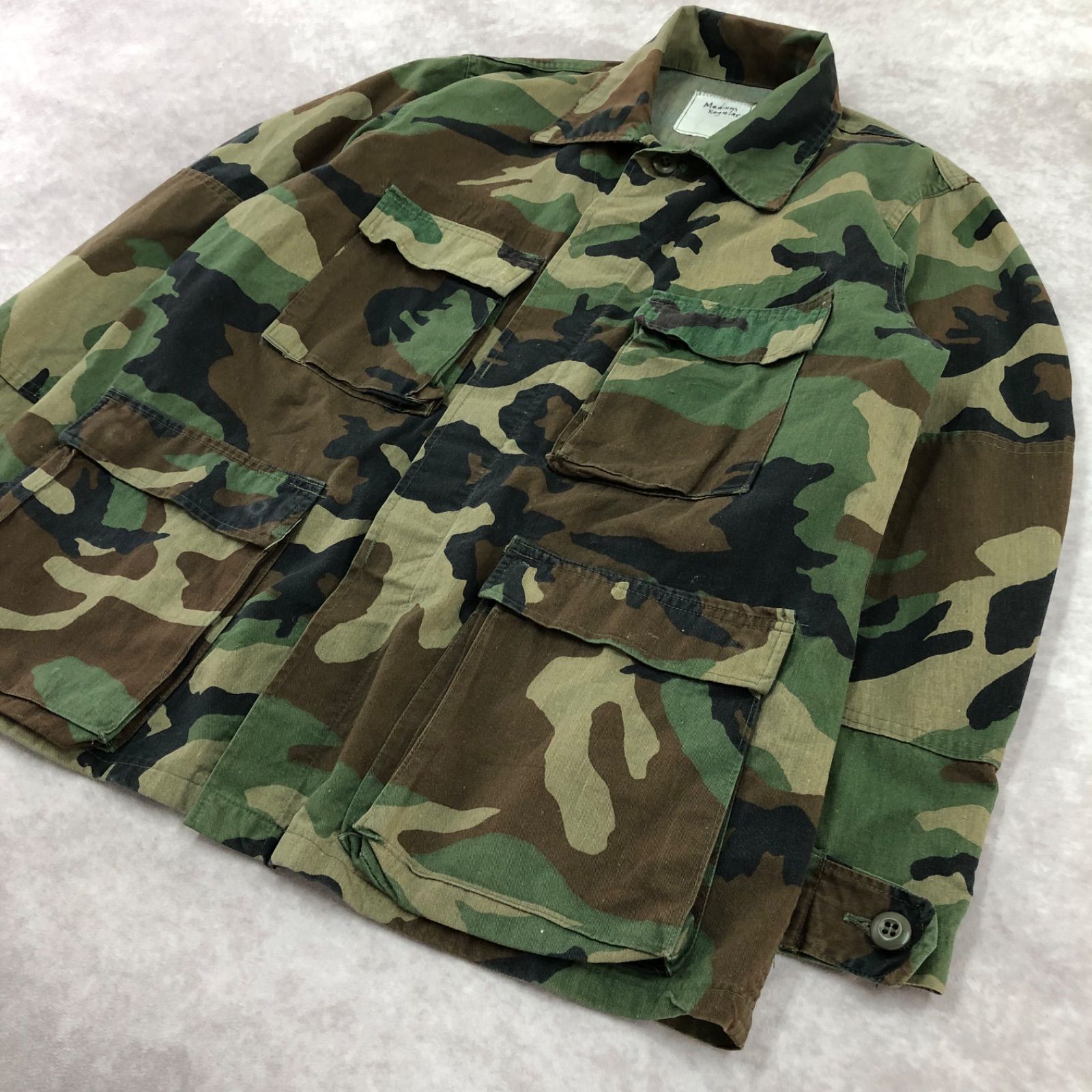 U.S. ARMY 迷彩ジャケット ヴィンテージ品 デッドストック☆80s 米軍 U.S.ARMY ウッドランドカモ BDU