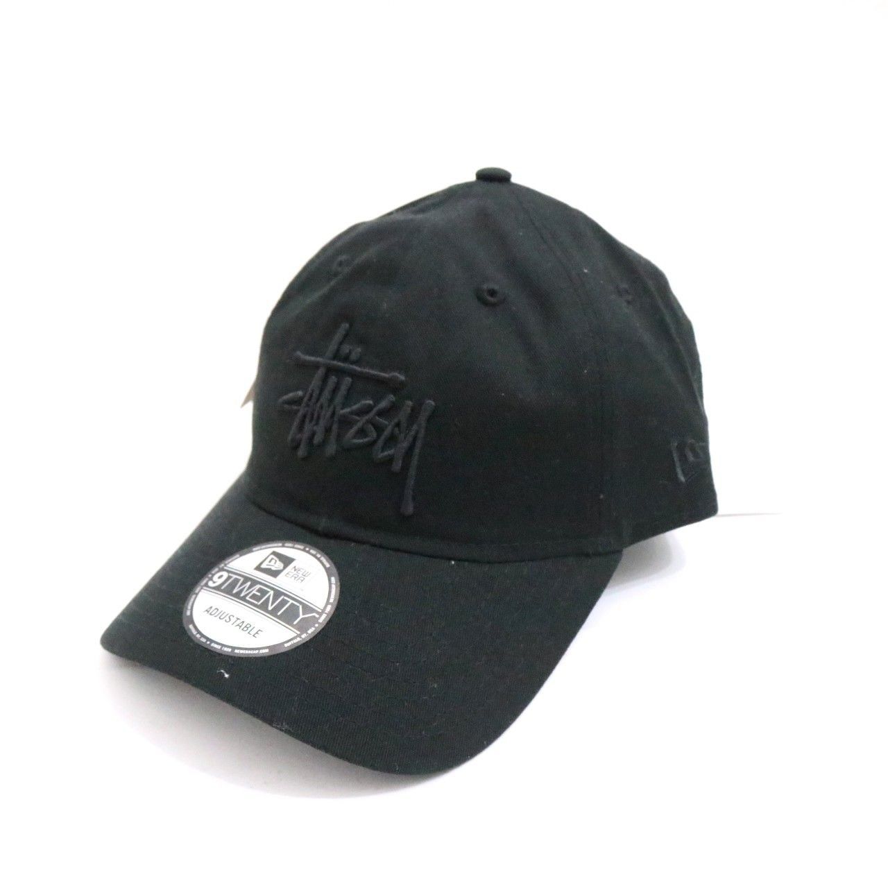STUSSY ステューシー × NEWERA ニューエラ ONE SIZE メンズ キャップ NEW ERA 9TWENTY BASIC STRAPBACK 黒 正規品 古着