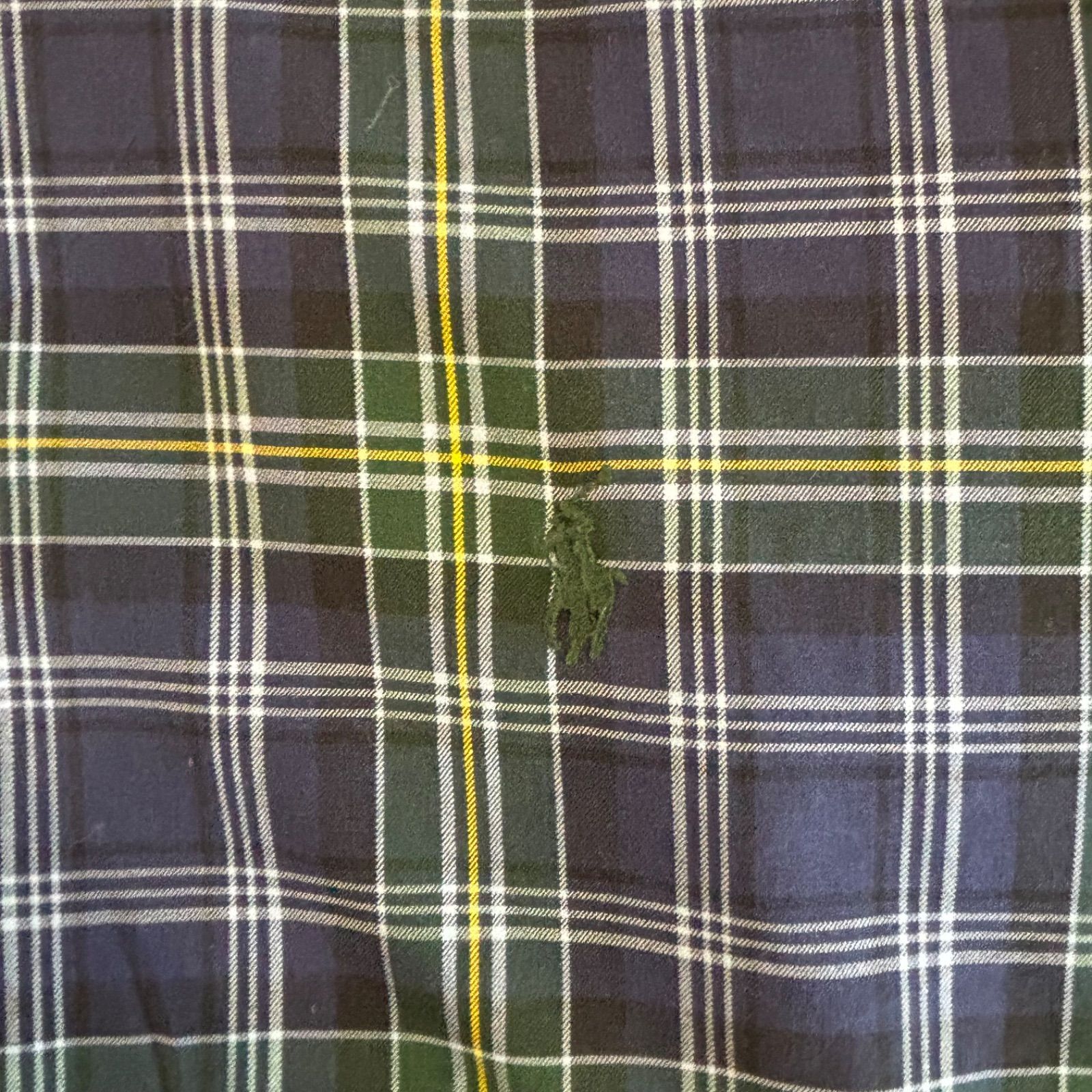 Ralph Laurenラルフローレンブラックウォッチボタンダウン長袖シャツXL Polo Ralph Lauren ブラックウォッチ柄 ボタンダウンシャツ 