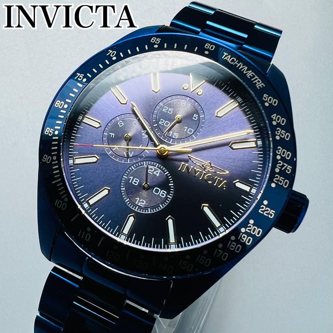 インビクタ 腕時計 INVICTA アビエイター ブルー ケース付属 新品