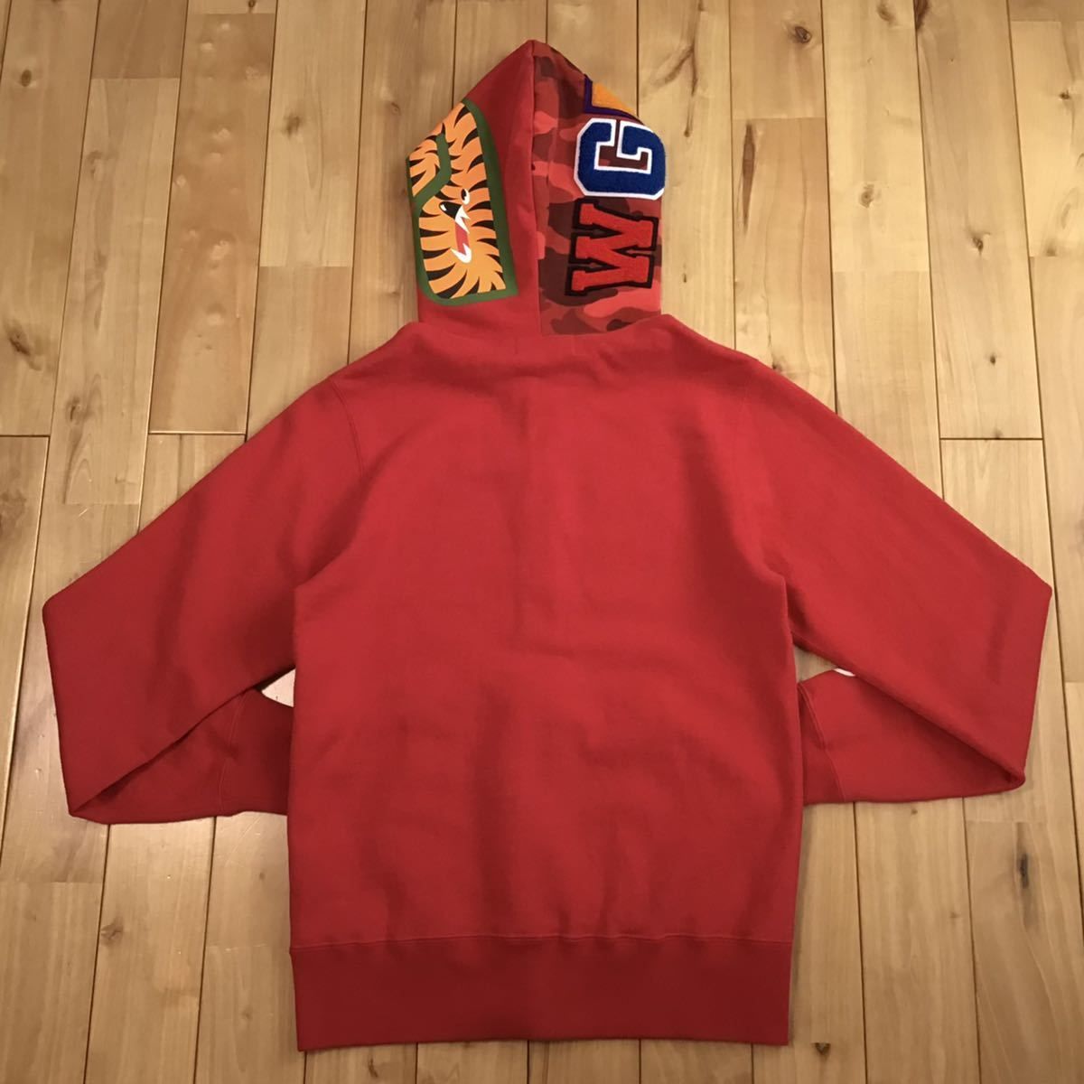 Red camo シャーク パーカー Mサイズ shark full zip hoodie a