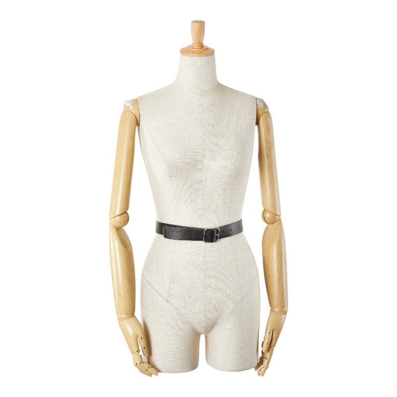 バレンシアガ エブリデイ ベルト サイズ：95 518417 ブラック レザー  