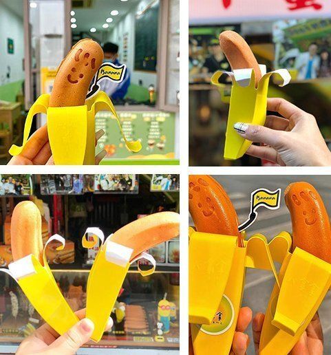 業務用バナナ焼き日本式ネットレッド笑顔のバナナマシン