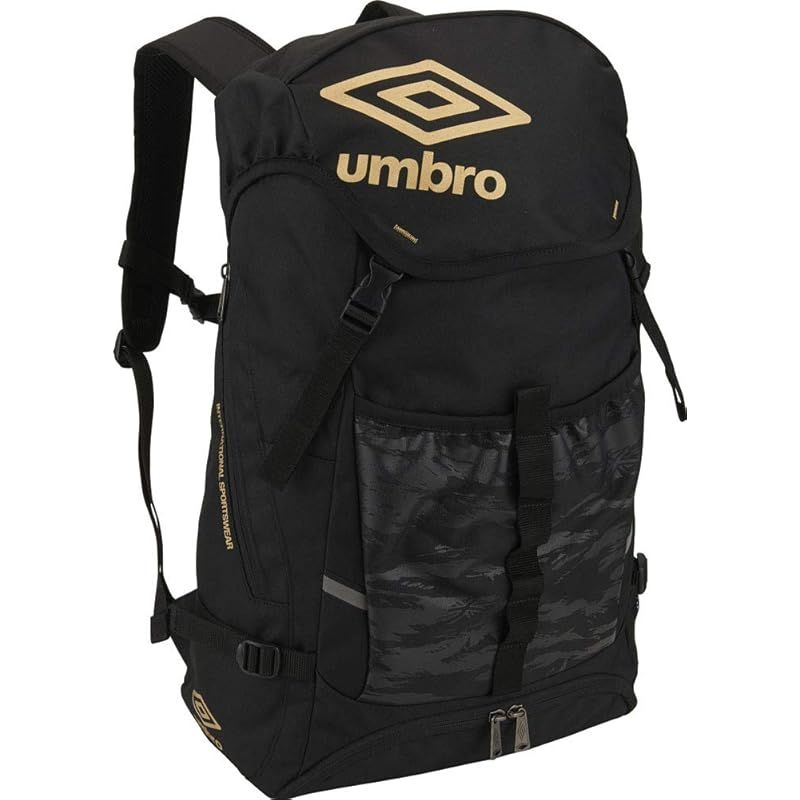 [アンブロ] リュックサック バックパック サッカー30L ボール収納 多機能ポケット シューズクローゼット キッズ ジュニア メンズ BKBK(ロゴ大) 1