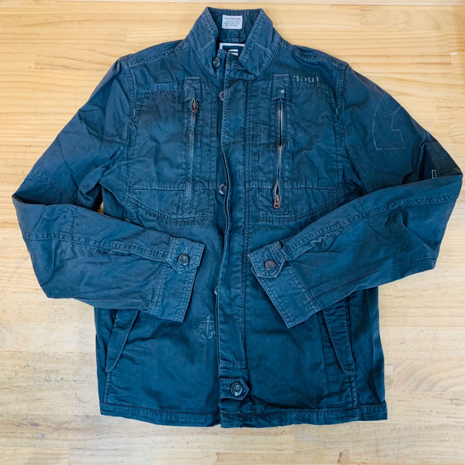 AK33498 G-STAR RAW ジースター ミリタリージャケット M 使用感あり 