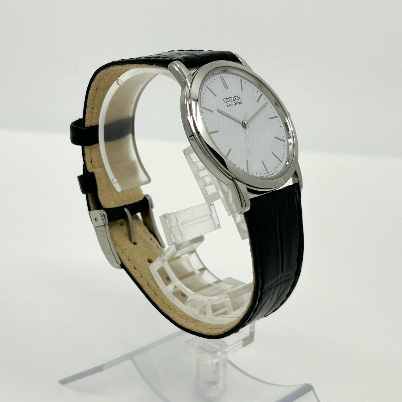 極美品 CITIZEN シチズン アテッサ ブラック シルバー ソーラー 腕時計  