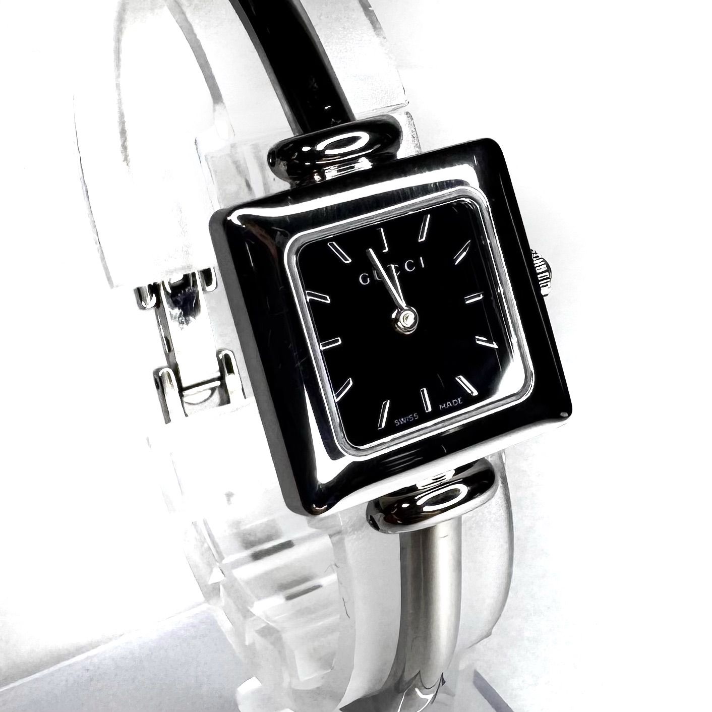 不動品 GUCCI グッチ YA019517 レディース 腕時計 ブラック