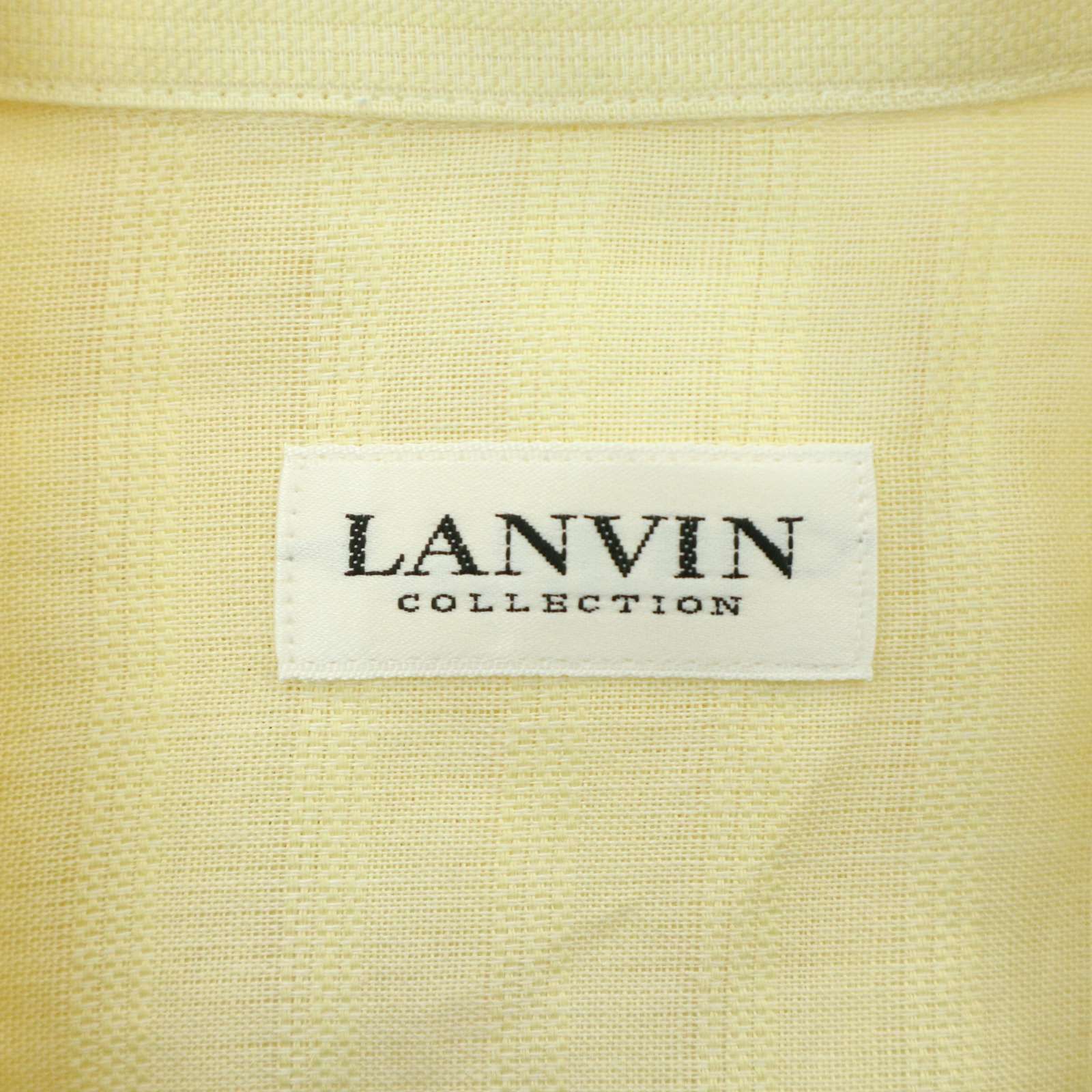 LANVIN COLLECTION ランバン コレクション ロゴ刺繍☆ 麻 リネン
