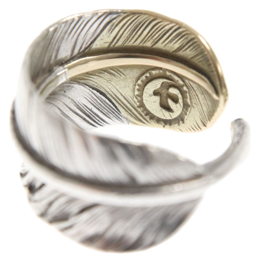 goro's メタル付き 特大フェザーリング 右向き 約16号 指輪 ゴローズ