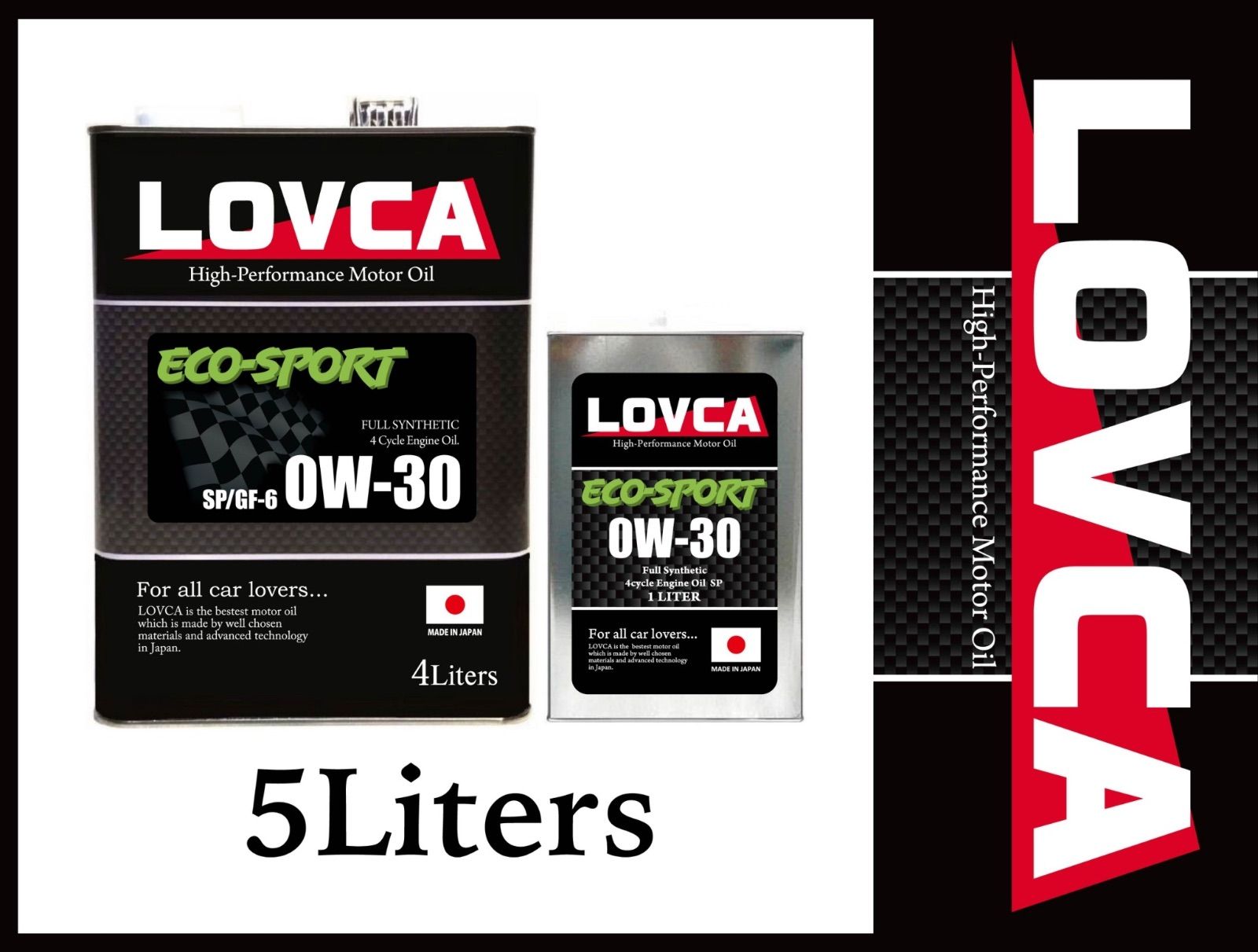 LOVCA ECO-sport 0W-30/5L日本製100%化学合成