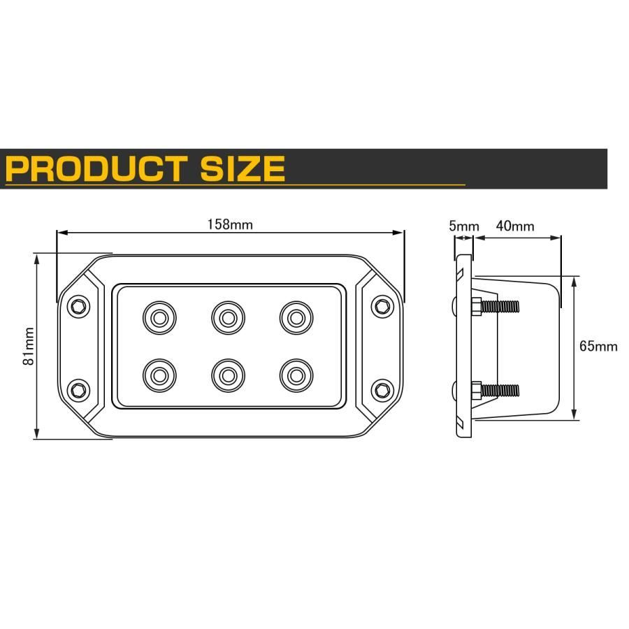 LED ワークライト 作業灯 12V 24V 18W 防水 IP67 P-338 半額SALE☆ - 車用工具、修理、ガレージ用品