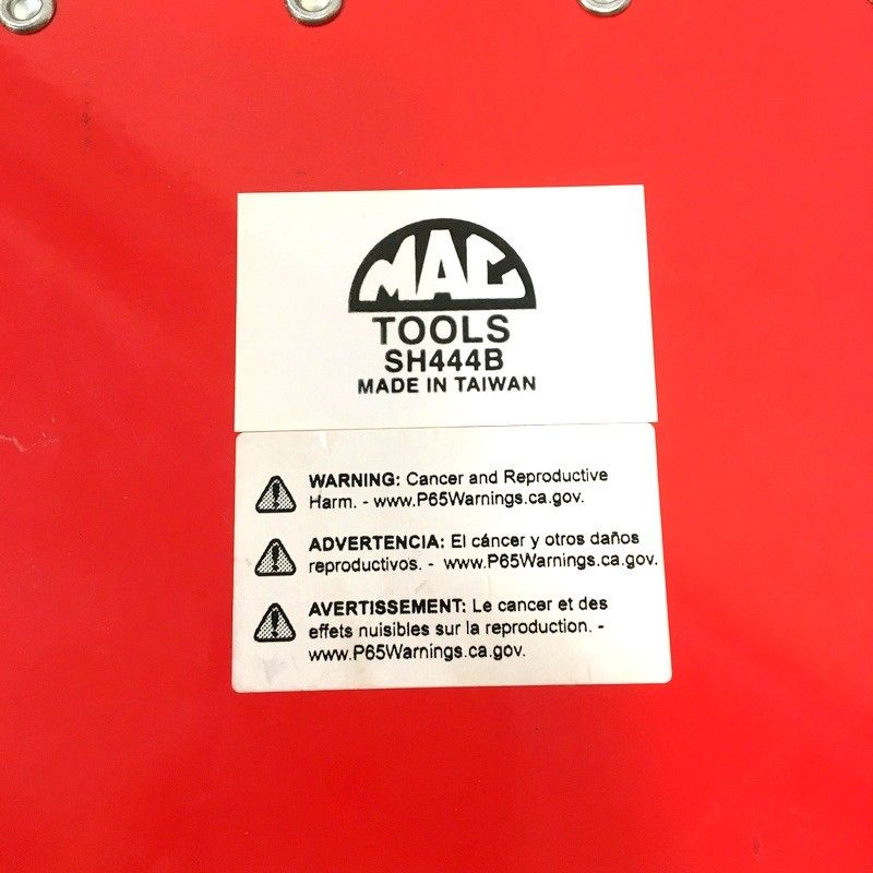 マックツールズ ソケットラックトレイ SH444B 美品 ソケット トレイ 工具 ラック ガレージ ツール MACTOOLS △ DW2901