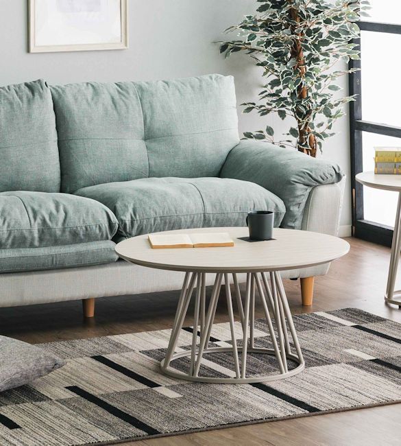 ビバリーダイニングテーブル幅80cm 円形 センターテーブル（1313）