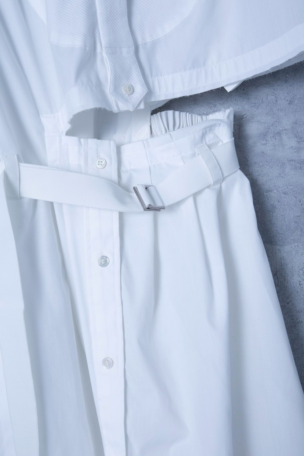 sacai サカイ White Cutaway Shirt Dress/20-04882インナー sacai サカイ White Cutaway Shirt Dress/20-04882インナー