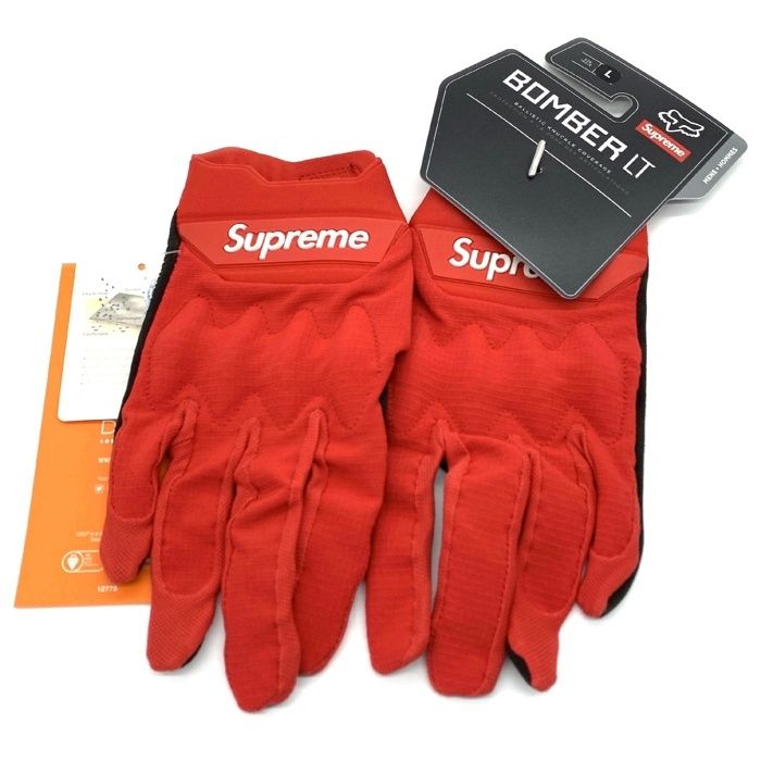 SUPREME シュプリーム 18SS Fox Racing フォックスレーシング Bomber LT Gloves グローブ レッド Size L