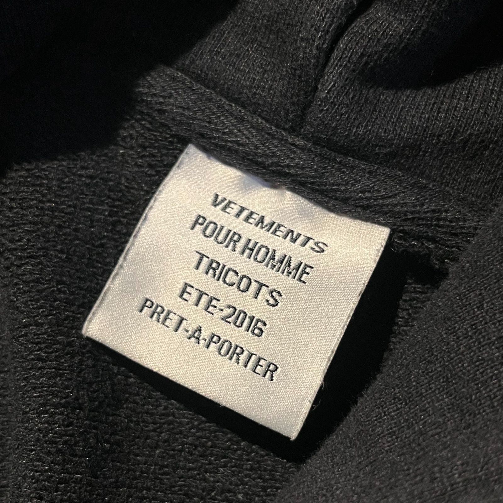 VETEMENTS 16ss ×Champion Embroidery Oversized Hoodie ヴェトモン