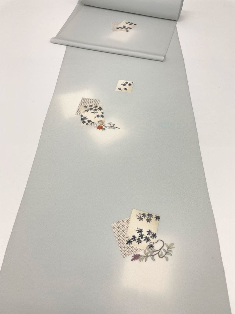 付け下げ 刺繍 摺り疋田 正絹 反物 - メルカリ