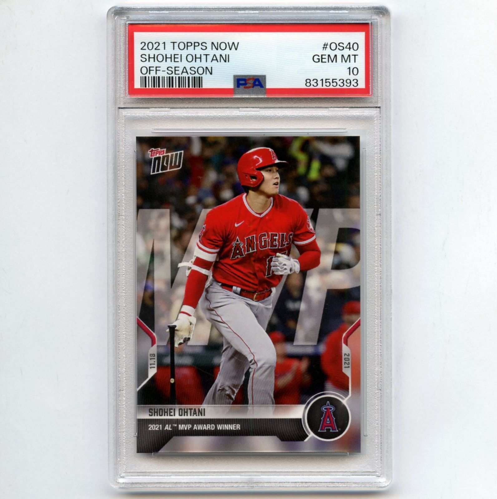 PSA10】大谷翔平 2021 Topps Now MVP 受賞 #OS40OS40 - その他