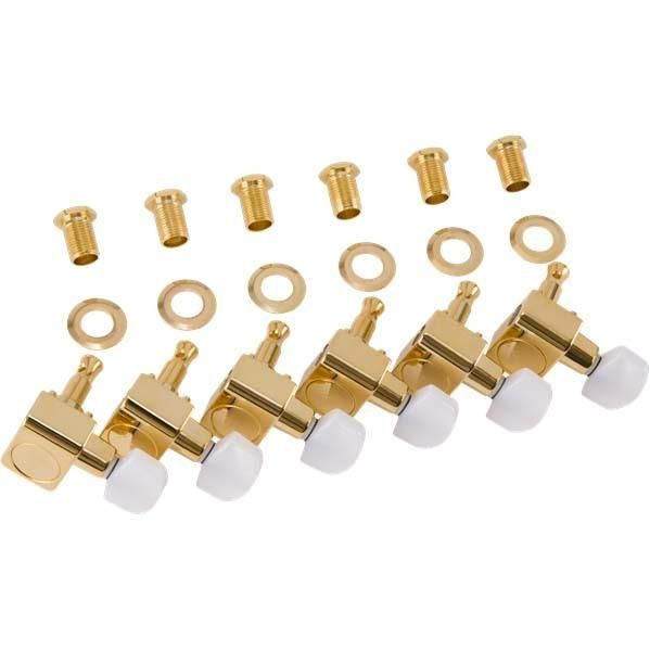Fender Deluxe Cast|Sealed Guitar Tuning Machines With Pearl Buttons Set Of 6 ペグ フェンダー