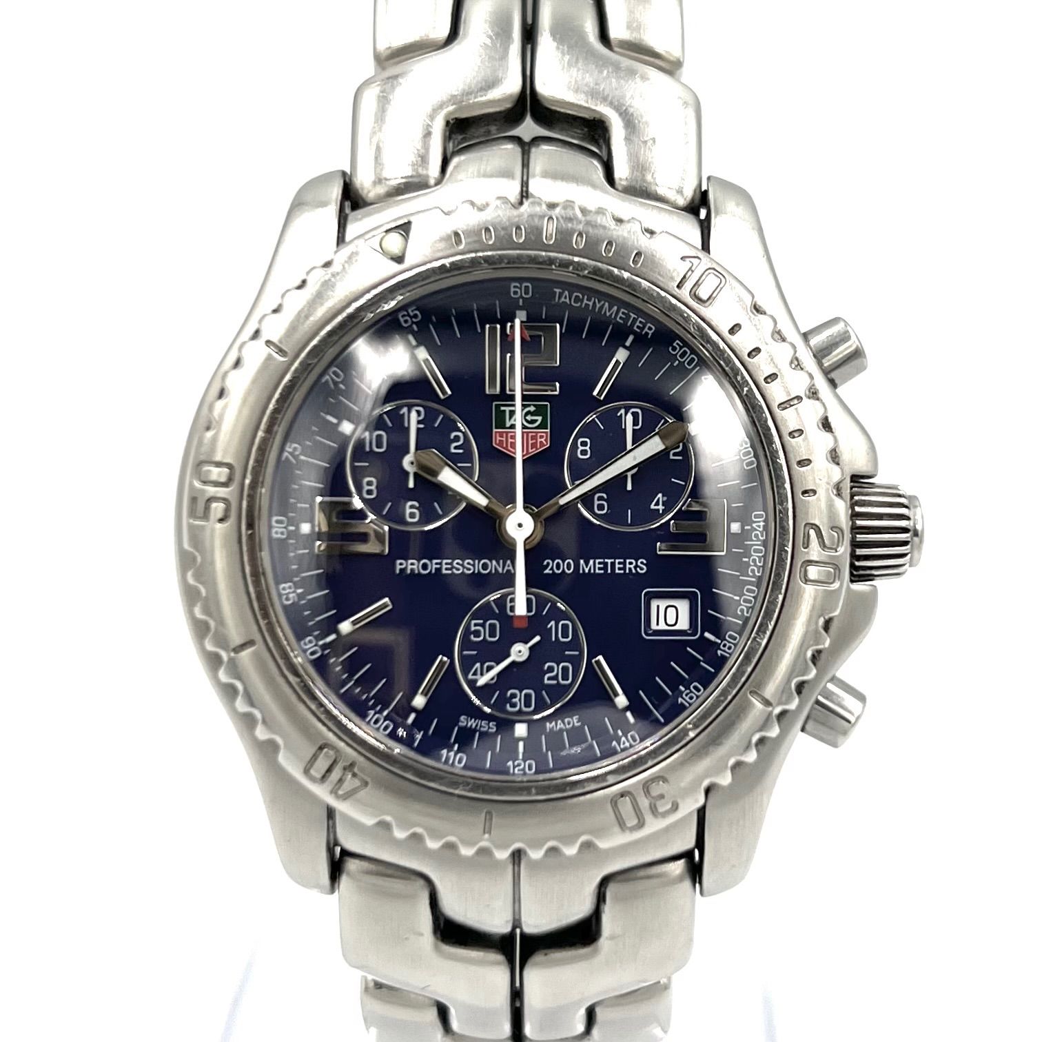 訳あり タグホイヤー TAG HEUER CT2111 リンク クロノグラフ 1円 タグ 