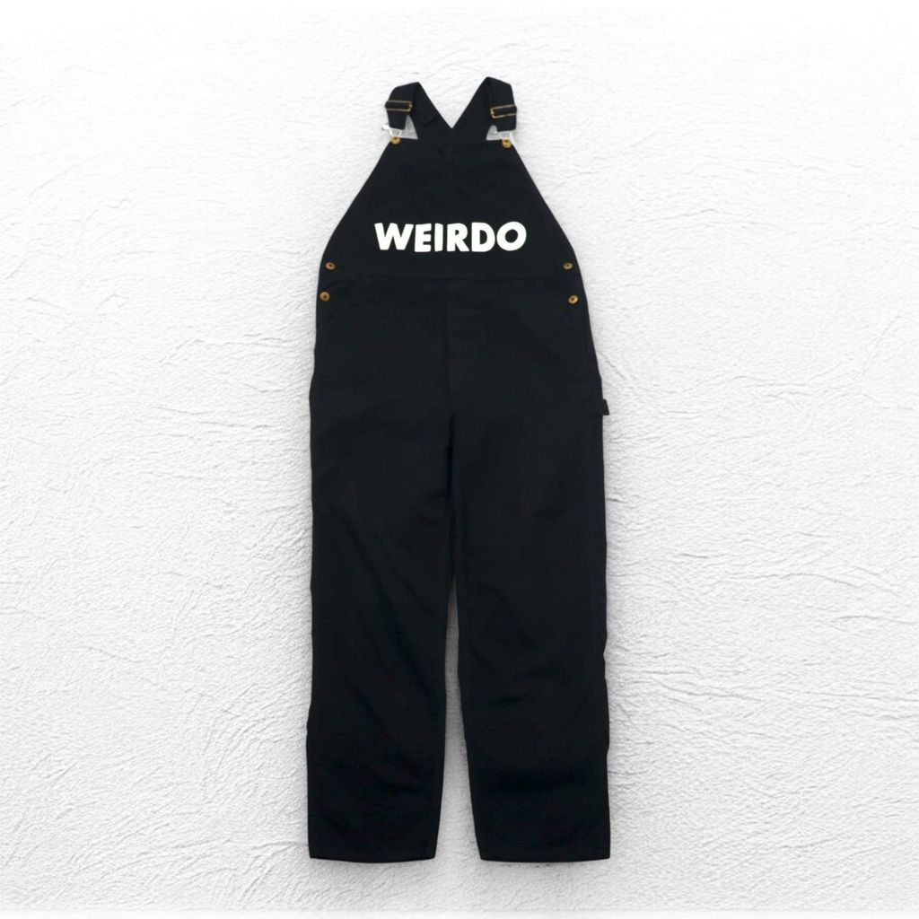 WEIRDO オーバーオール M ブラック WOLF BAIT-OVERALL WEIRDO オーバーオール M ブラック WOLF BAIT-OVERALL コットン GROWN