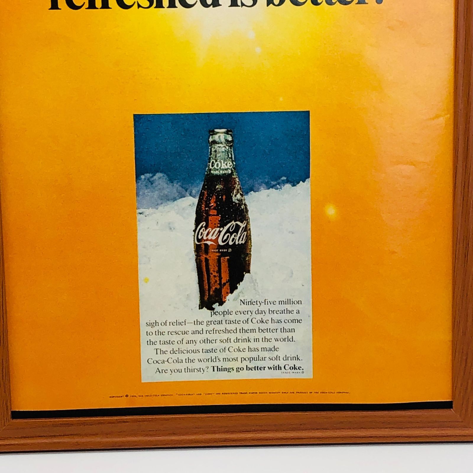 ビンテージ 広告 ポスター 『 コカ・コーラ ( COCA COLA ) 』 1960's
