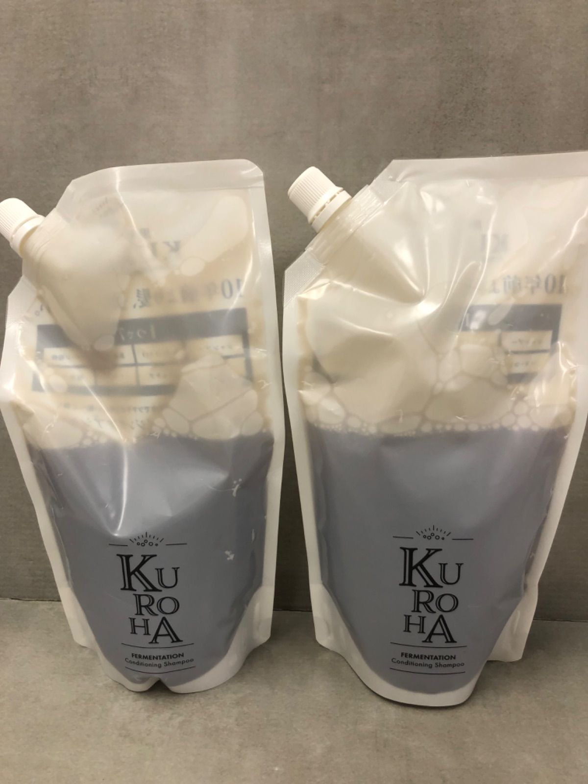 発酵黒髪シャンプーKUROHAクロハ詰替え用新品未開封3点セット 発酵黒髪