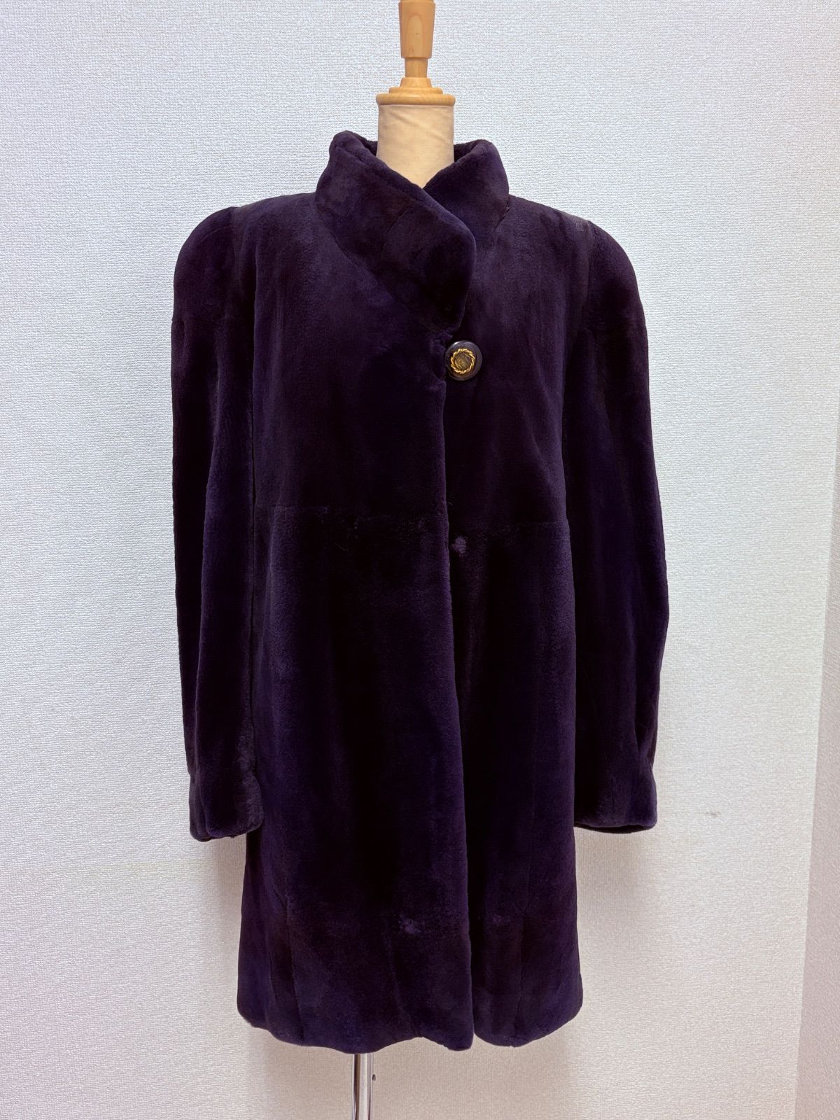 SAGA MINK ミンクコート パープル リアルファー 毛皮 C25102626