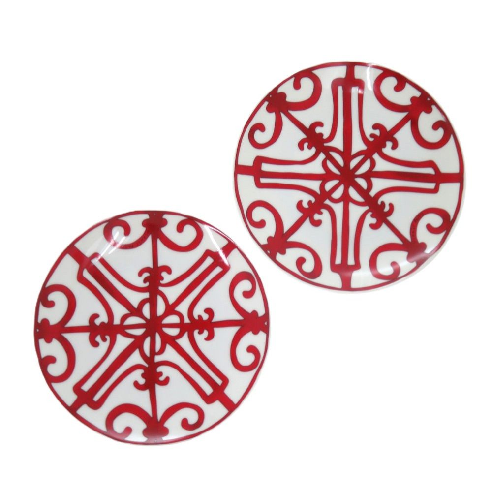 未使用品 エルメス 2点セット ガダルキヴィール No6 レッド 17cm